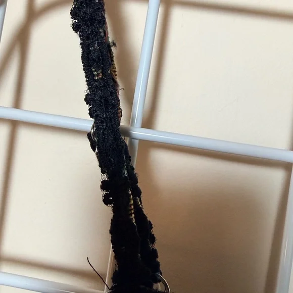 Floral Brocade Bustier dress with crinkle chiffon lined skirt - Picture 6 of 14